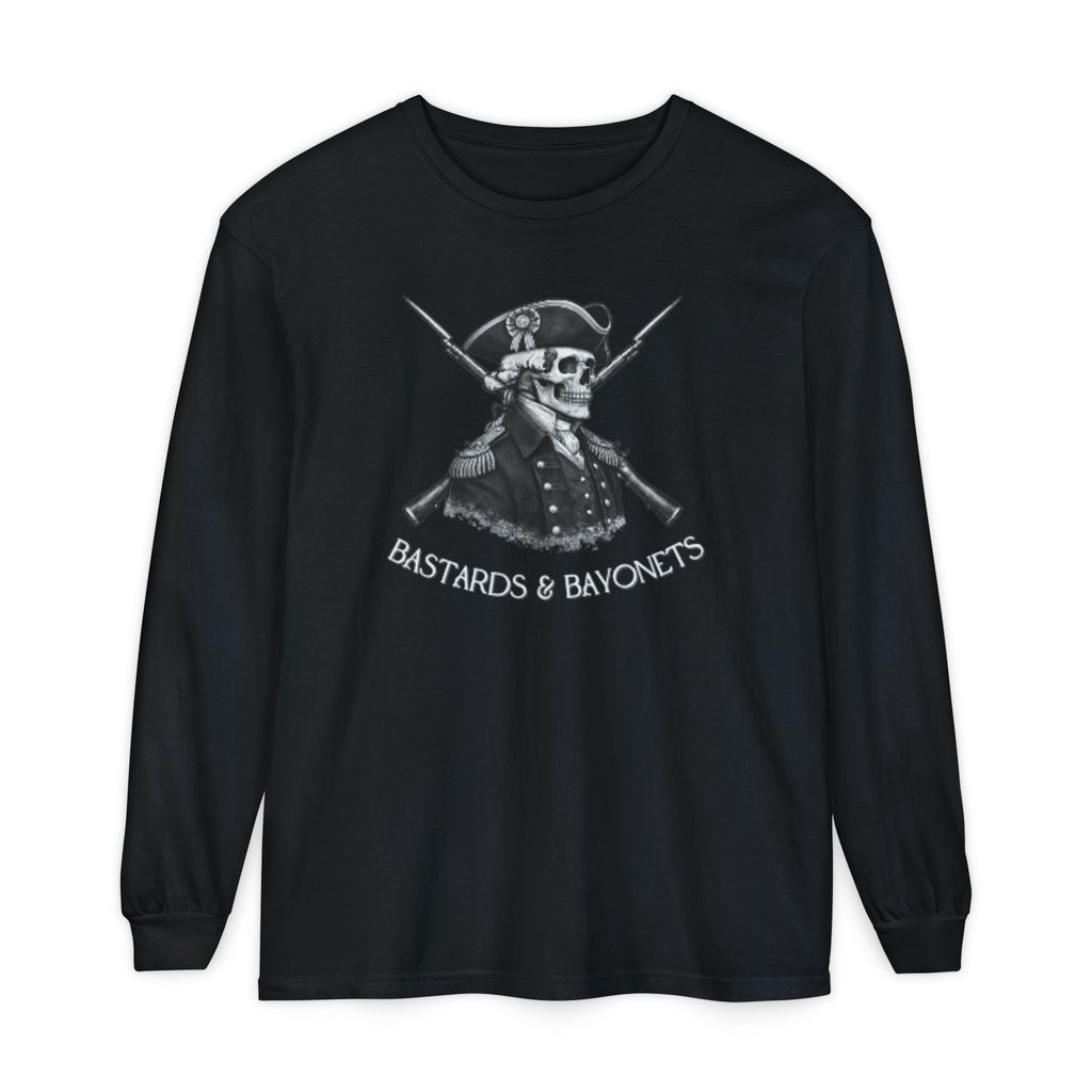 Long Sleeve T-Shirt — Minimal Yoda Sketch Chest Print